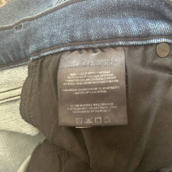 Goldsign Semi-Fit High Rise Slim Straight Leg Jeans Blue Womens Size 30 Capsule - Picture 11 of 13